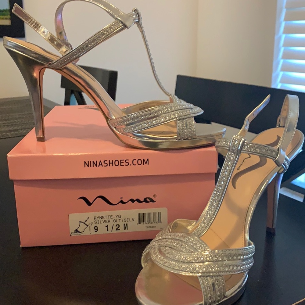 Nina Silver Heels